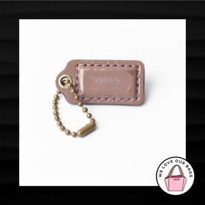 1.5" Small COACH TAUPE MAUVE PATENT LEATHER BRASS
